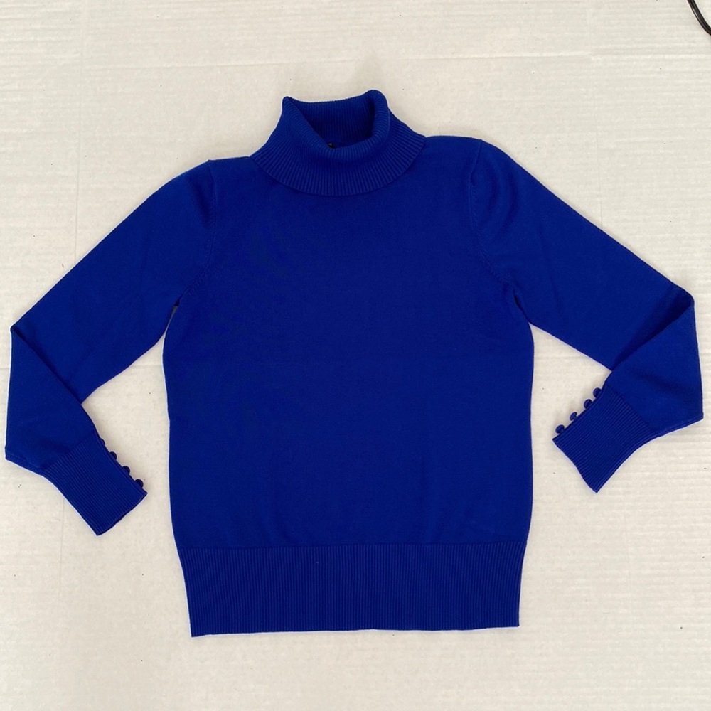Cupio, Royal blue turtleneck, size Medium